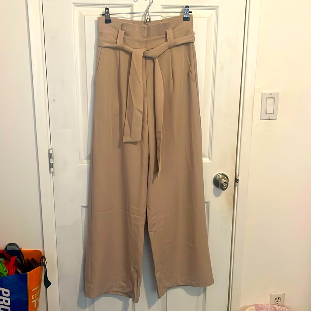 Pedal and pup wide leg trouser